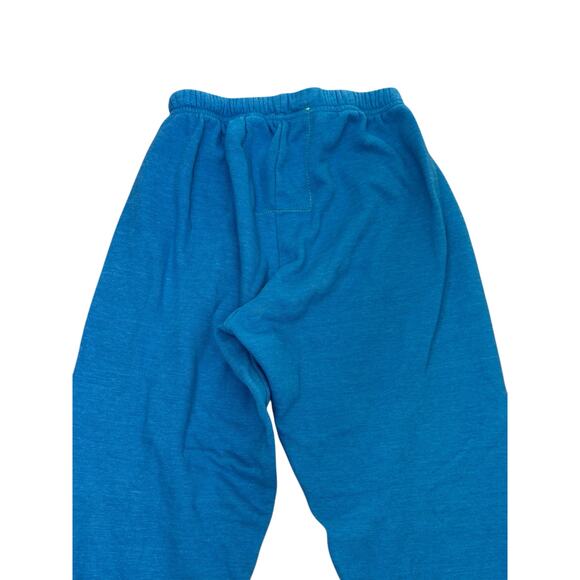 Aviator Nation Rainbow Stitch Sweatpants Size SMALL Ocean Blue 5 Stripe Active - Picture 4 of 9